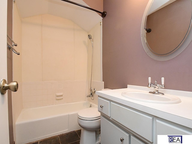 1312 N 148th Plz, Omaha, NE 68154 - bathroom featuring vanity, shower / washtub combination, and tile patterned flooring