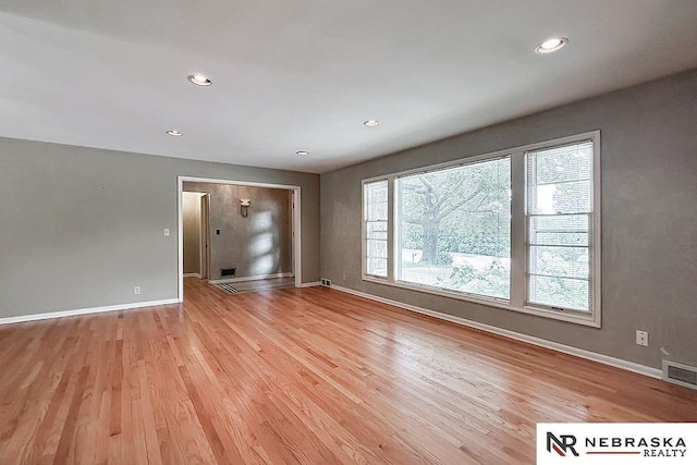 437 S 90th St, Omaha, NE 68114 - spare room featuring recessed lighting and light wood-style flooring