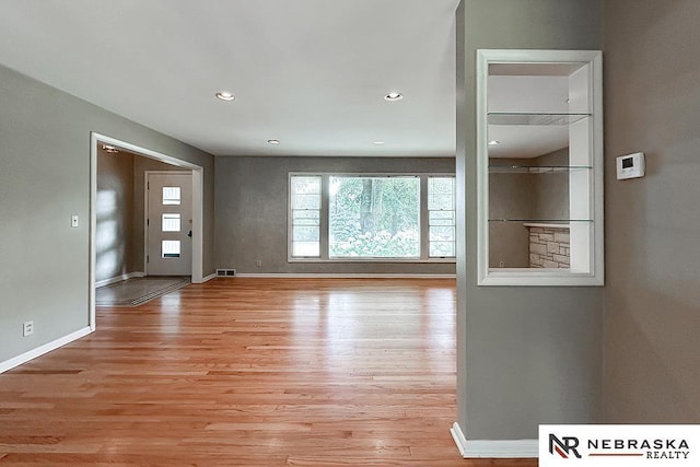 437 S 90th St, Omaha, NE 68114 - entrance foyer with light wood-style flooring and recessed lighting