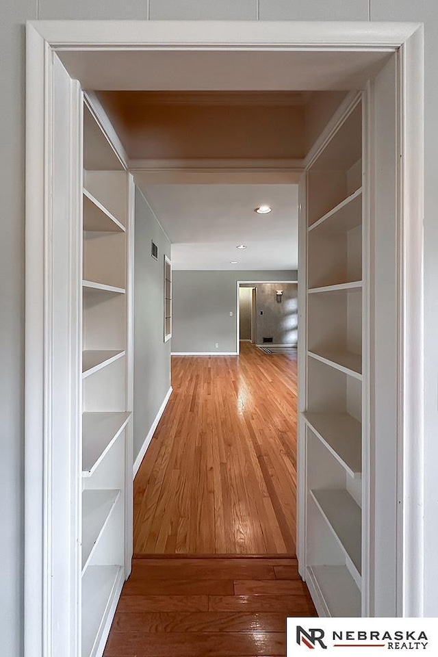 437 S 90th St, Omaha, NE 68114 - corridor featuring wood finished floors