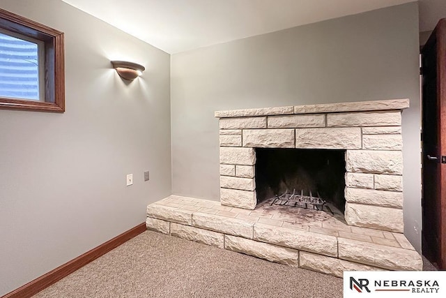 437 S 90th St, Omaha, NE 68114 - detailed view of carpet floors and a fireplace