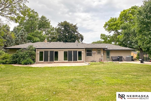 437 S 90th St, Omaha, NE 68114 - rear view of house with a patio area and a lawn