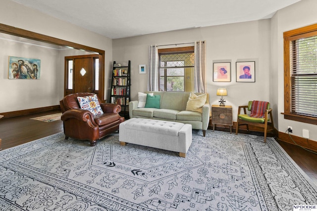 4340 Miami St, Omaha, NE 68104 - living room featuring wood finished floors and healthy amount of natural light