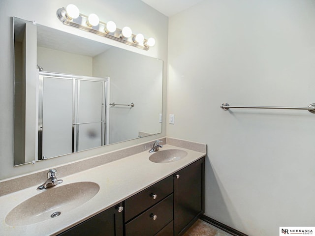 1809 SW Derek Ave, Lincoln, NE 68522 - full bath with double vanity and a shower with door