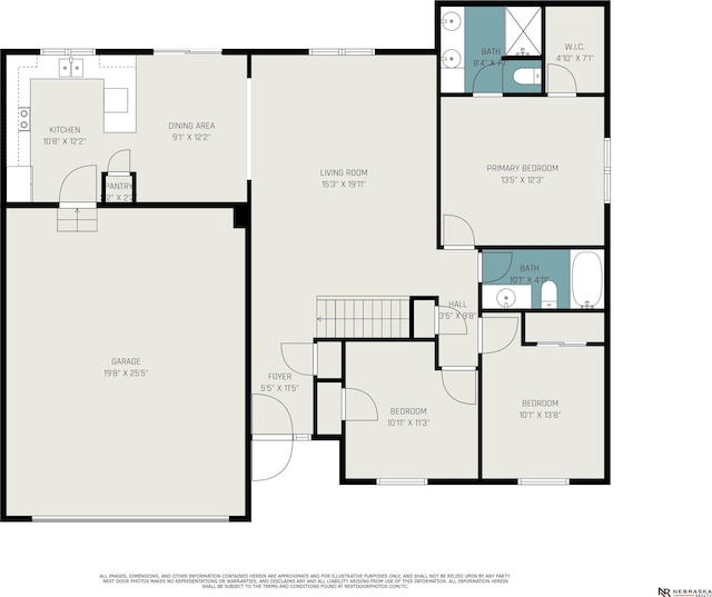 1809 SW Derek Ave, Lincoln, NE 68522 - view of property floor plan