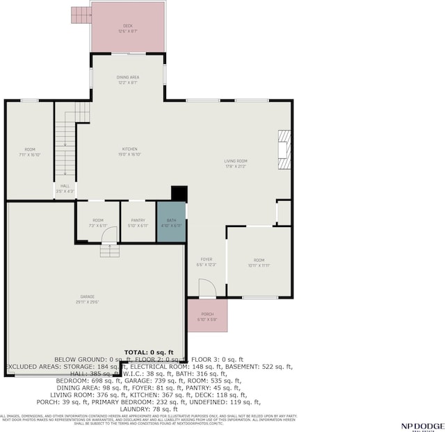 11001 N 170th St, Bennington, NE 68007 - view of floor plan / room layout
