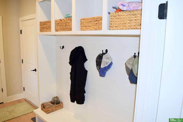5445 Kestrel Pkwy, Omaha, NE 68022 - mudroom featuring light wood-type flooring