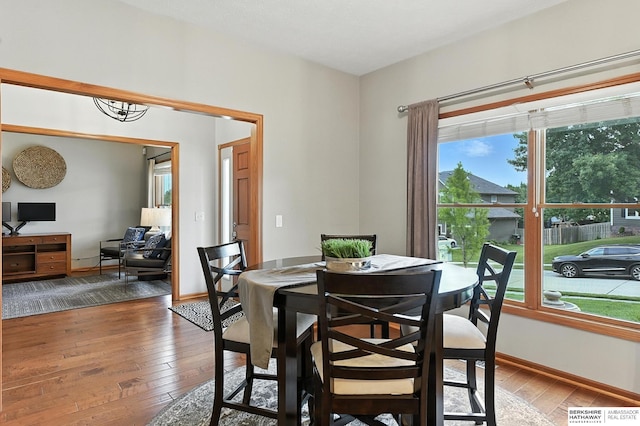 17534 Jefferson St, Omaha, NE 68135 - dining room featuring hardwood / wood-style floors and baseboards