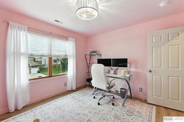 17534 Jefferson St, Omaha, NE 68135 - home office with wood finished floors and baseboards