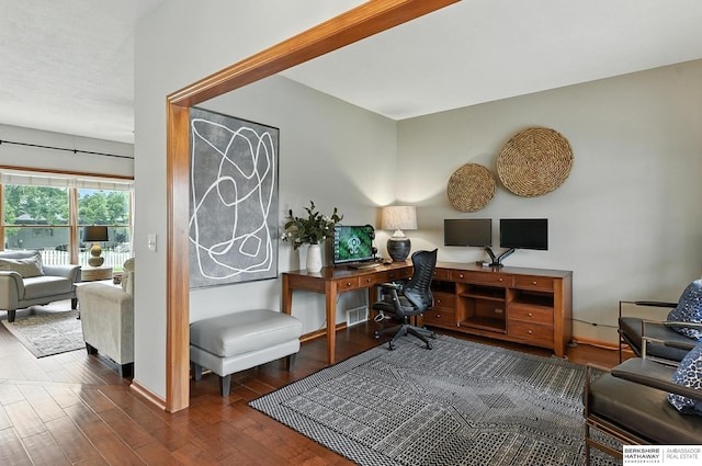 17534 Jefferson St, Omaha, NE 68135 - office featuring wood finished floors and baseboards
