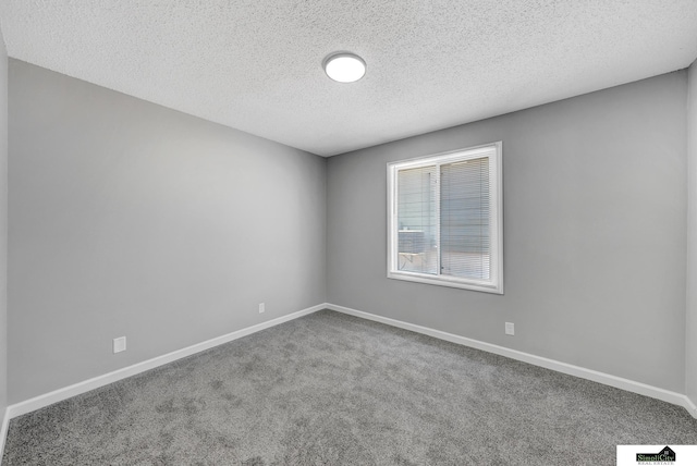 1207 B St, Lincoln, NE 68502 - spare room with a textured ceiling and carpet floors