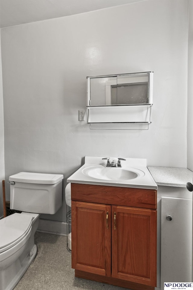 1107 E 1st St, Fremont, NE 68025 - half bathroom with toilet and vanity