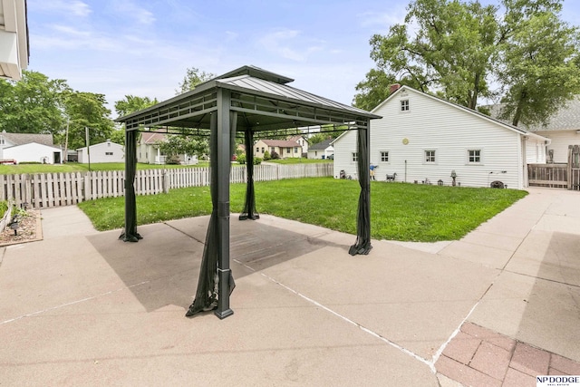 1107 E 1st St, Fremont, NE 68025 - view of patio with a gazebo