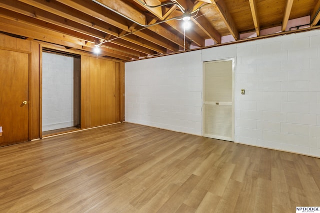 7922 Himebaugh Ave, Omaha, NE 68134 - basement featuring light wood-type flooring