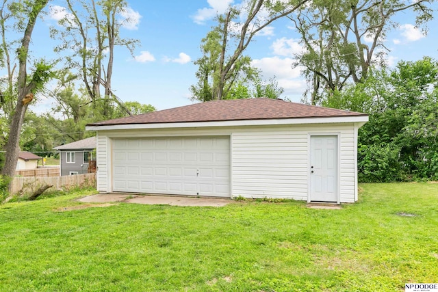 7922 Himebaugh Ave, Omaha, NE 68134 - view of detached garage