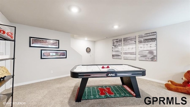 11470 Port Royal Dr, Papillion, NE 68046 - playroom with carpet and recessed lighting