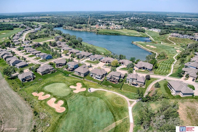 223 N Lakeview Way, Ashland, NE 68003 - aerial view of residential area featuring a nearby body of water and a golf club