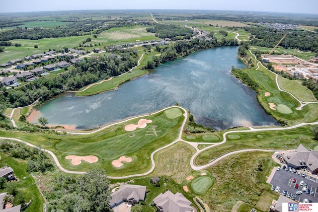 223 N Lakeview Way, Ashland, NE 68003 - view of property location featuring a nearby body of water, a golf course, and nearby suburban area