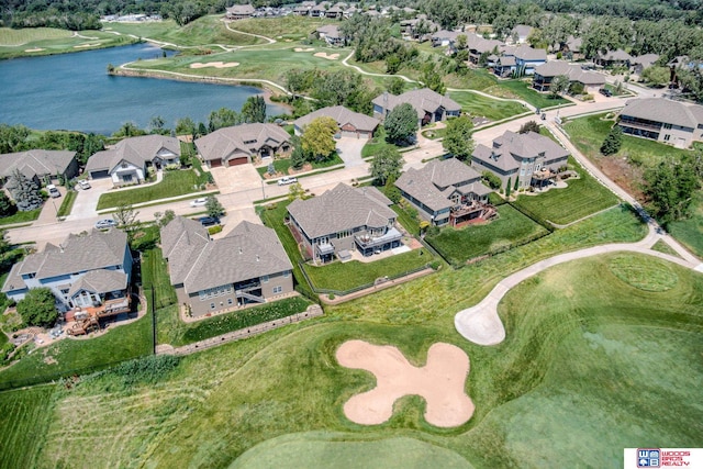 223 N Lakeview Way, Ashland, NE 68003 - aerial view of residential area with a large body of water and a golf course