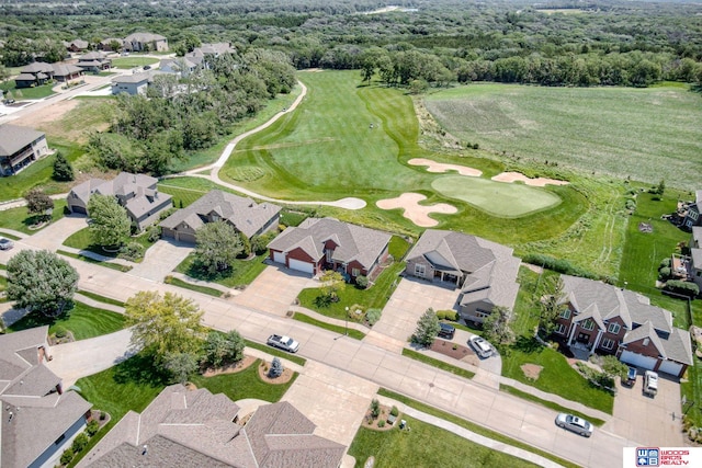223 N Lakeview Way, Ashland, NE 68003 - aerial perspective of suburban area with a golf course