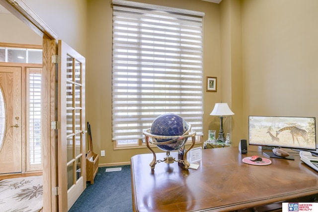 223 N Lakeview Way, Ashland, NE 68003 - carpeted office space featuring baseboards