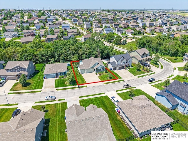 10818 S 109th St, Papillion, NE 68046 - aerial view of residential area