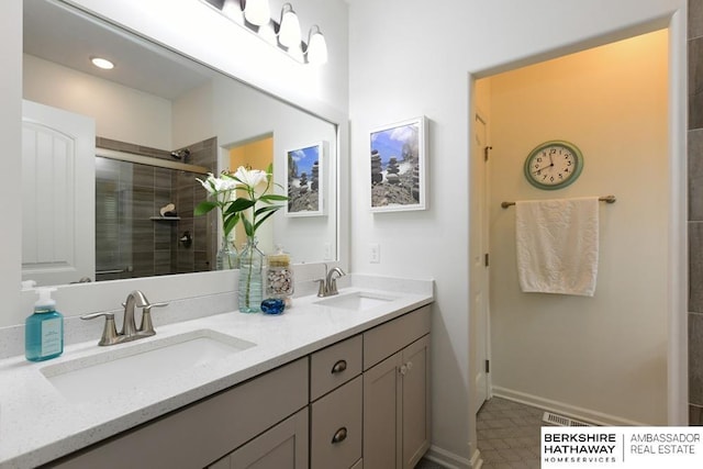 10818 S 109th St, Papillion, NE 68046 - full bath featuring double vanity and a tile shower