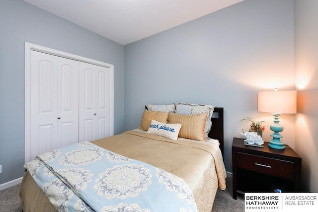 10818 S 109th St, Papillion, NE 68046 - carpeted bedroom featuring a closet and baseboards