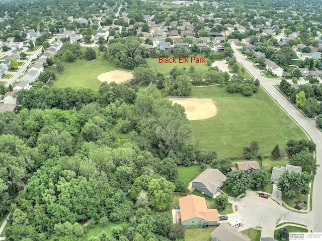 6015 S 163rd Cir, Omaha, NE 68135 - aerial overview of property's location featuring nearby suburban area