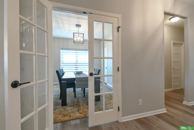 5017 N 209th St, Elkhorn, NE 68022 - office featuring wood finished floors and french doors