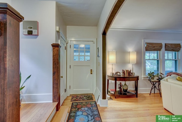 526 S 51st Ave, Omaha, NE 68132 - foyer with light wood-style floors and plenty of natural light