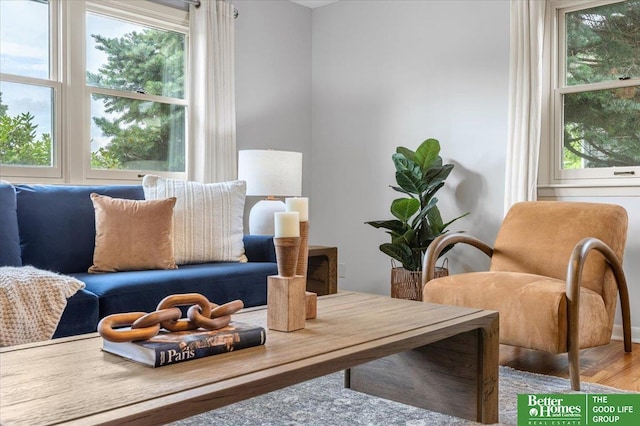 12079 Westover Rd, Omaha, NE 68154 - living area with wood finished floors