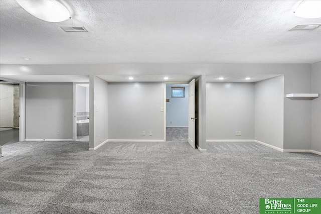 12079 Westover Rd, Omaha, NE 68154 - finished below grade area with carpet and a textured ceiling