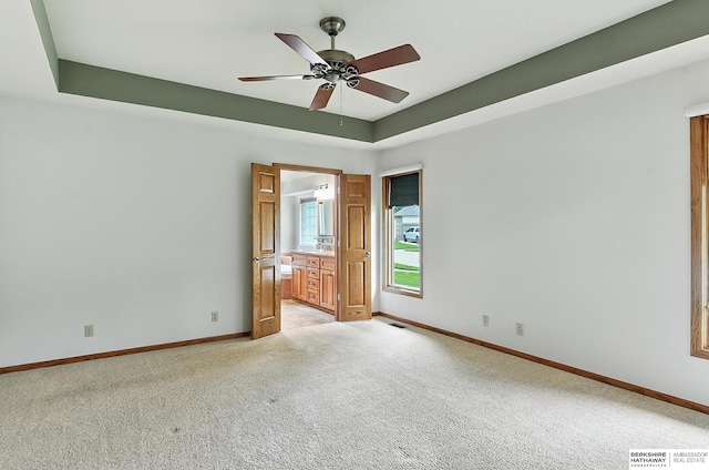 10505 S 179th St, Omaha, NE 68136 - spare room featuring light colored carpet and ceiling fan