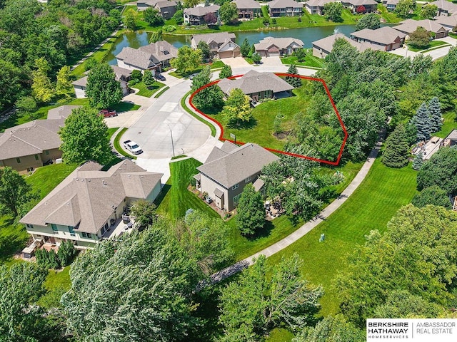 10505 S 179th St, Omaha, NE 68136 - aerial view of residential area with a large body of water