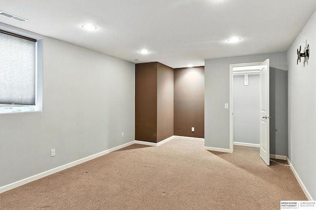 10505 S 179th St, Omaha, NE 68136 - basement featuring light colored carpet and recessed lighting