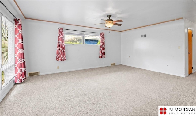 625 S 67th St, Omaha, NE 68106 - spare room featuring carpet and a ceiling fan