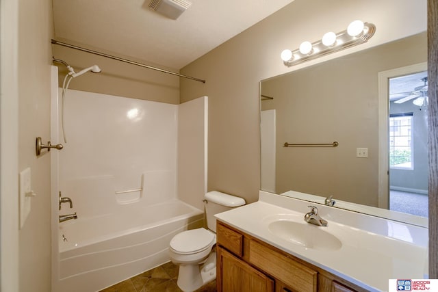 1215 Turtle Creek Rd, Lincoln, NE 68521 - full bath featuring vanity,  shower combination, and tile patterned floors