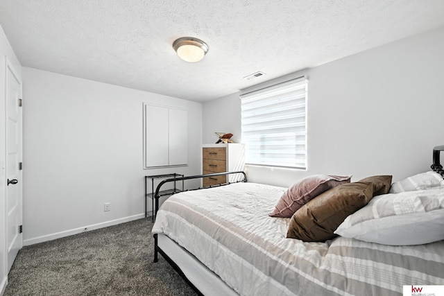 20459 C St, Omaha, NE 68022 - carpeted bedroom featuring baseboards and a textured ceiling