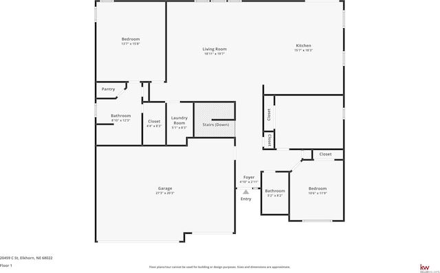 20459 C St, Omaha, NE 68022 - view of room layout