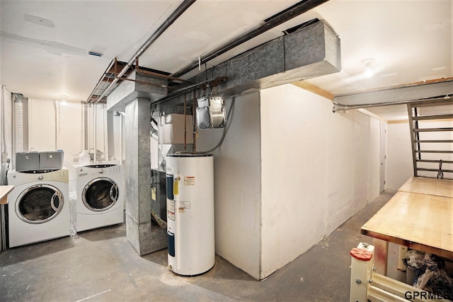 1913 Winnie Dr Unit 5, Bellevue, NE 68005 - unfinished basement with water heater and separate washer and dryer
