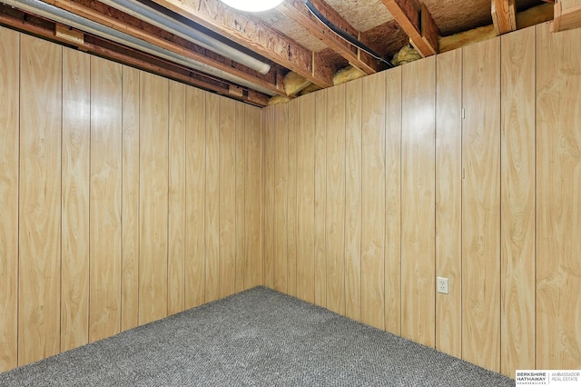 1422 N 155th Ave, Omaha, NE 68154 - finished basement with carpet and wooden walls