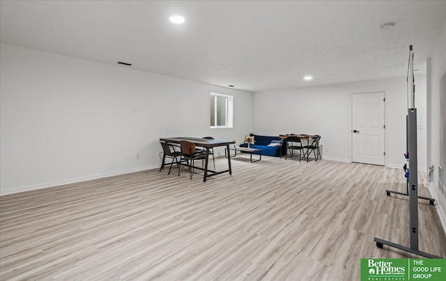 13512 S 55th St, Papillion, NE 68133 - recreation room with wood finished floors and recessed lighting