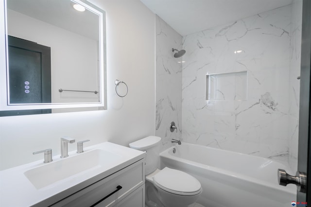 3018 S 42nd St, Lincoln, NE 68506 - bathroom with vanity and tub / shower combination