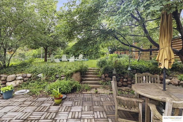 6024 Poppleton Ave, Omaha, NE 68106 - view of patio / terrace with stairs