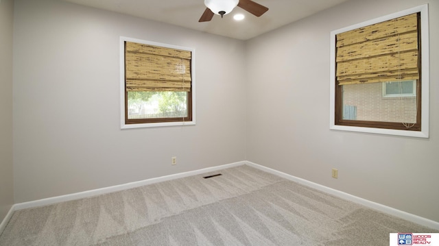4211 S 36th St, Lincoln, NE 68506 - empty room with carpet flooring, ceiling fan, and recessed lighting
