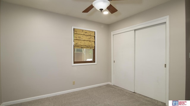 4211 S 36th St, Lincoln, NE 68506 - unfurnished bedroom featuring light colored carpet, a closet, ceiling fan, and recessed lighting