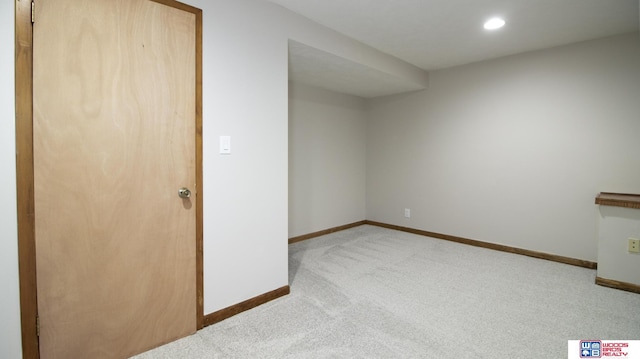 4211 S 36th St, Lincoln, NE 68506 - additional living space featuring carpet and recessed lighting