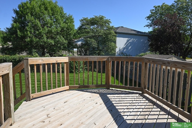 2412 Lewis And Clark Rd, Bellevue, NE 68123 - deck with a lawn