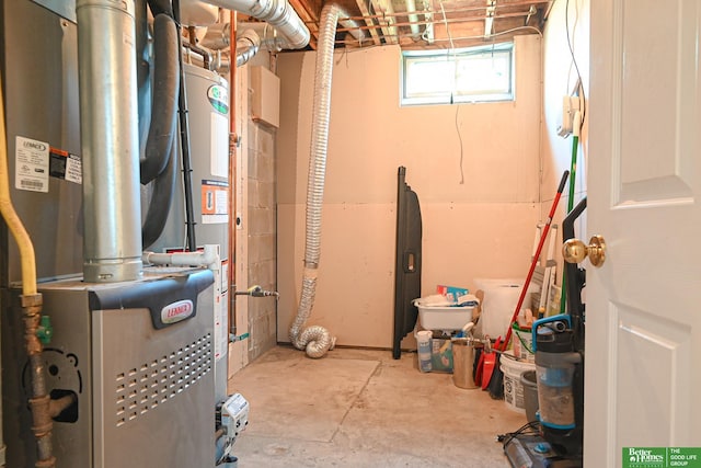 2412 Lewis And Clark Rd, Bellevue, NE 68123 - basement with heating unit